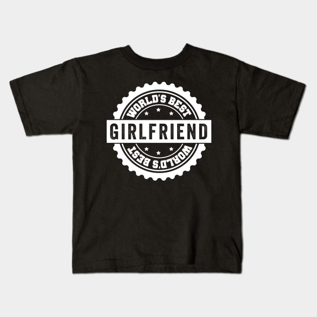 Worlds Best Girlfriend Kids T-Shirt by Kyandii